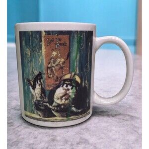Leanin' Tree Coffee Mug Cup Let Er’ Buck Cowboy Boots MGW 188 Year 1993